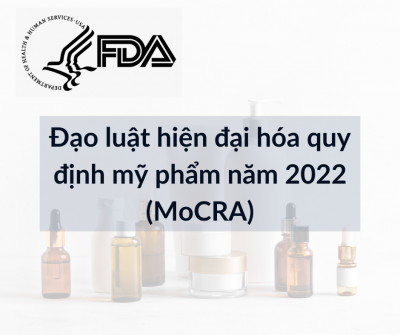 FDA Mỹ phẩm theo luật MOCRA 2022